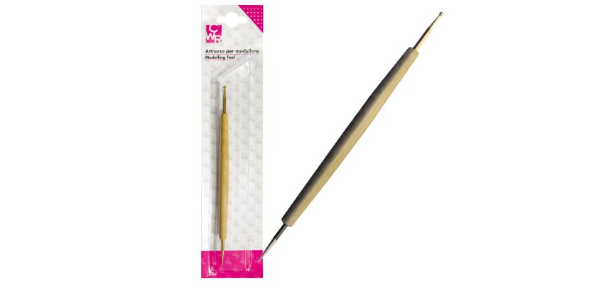 Bulino - doppia punta in acciaio per sbalzo/embossing - 18.5cm - CWR