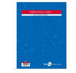 Blocco prima nota cassa - 50 fogli x 2 copie ricalcanti - 22 x 28cm - BM