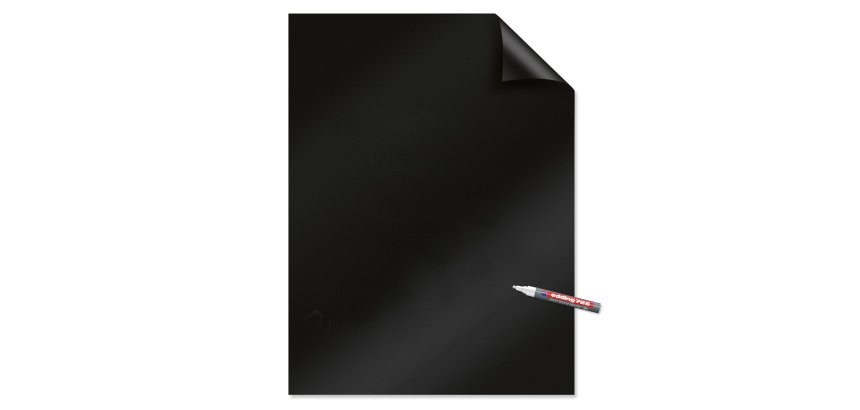 Fogli elettrostatici Magic Chart - 60 x 80 cm - nero - Legamaster - rotolo da 25 pezzi
