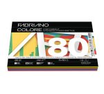 Carta Fabriano Colore - A4 - 80 gr - mix 5 colori forti - Fabriano - conf. 250 fogli