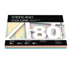 Carta Fabriano Colore - A4 - 80 gr - mix 5 colori tenui - Fabriano - conf. 250 fogli
