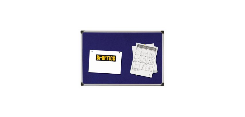 Pannello Maya Felt Board - feltro blu - 90 x 120 cm - Bi-Office