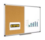 Lavagna combinata - 90 x 120 cm - bianco/sughero - Bi-Office