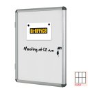 Bacheca per interni - fondo bianco magnetico - 6 fogli A4 - orizzontale - Bi-Office