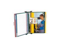 Leggio T Technic - da muro - 10 tasche - PVC - colori assortiti - Djois