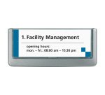 Targa per porte/pareti Click Sign - 14,9 x 5,3 cm - Durable