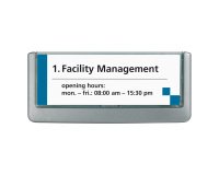 Targa per porte/pareti Click Sign - 14,9 x 5,3 cm - Durable