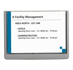Targa per porte/pareti Click Sign - 21 x 14,9 cm (A5) - Durable
