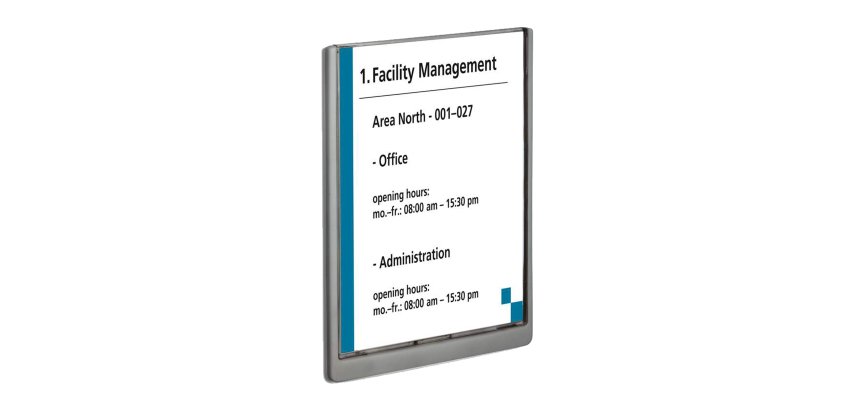 Targa per porte/pareti Click Sign - 21  x  29,7 cm (A4) - Durable