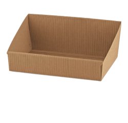 Vassoio in cartone Onda avana - 31 x 24 x 10,5cm - Scotton