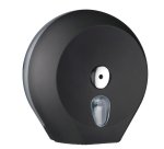 Dispenser carta igienica Ecolored rotolo Mini Jumbo - 27 x 12,8 x 27,3 cm - rotolo diametro 23 cm - vesuvian black - Mar Plast