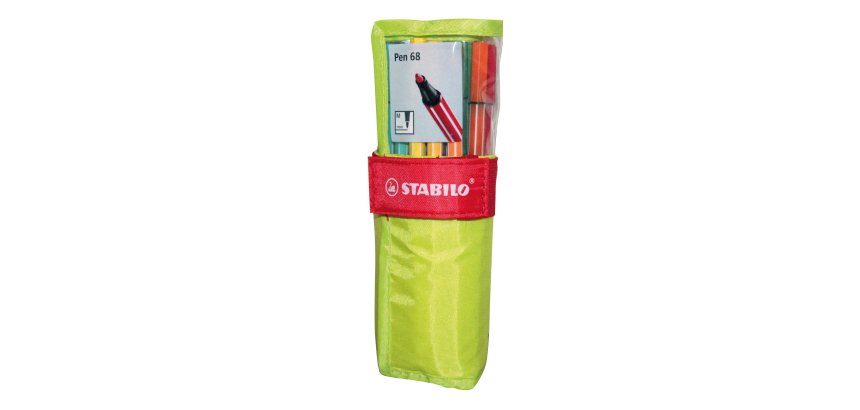 Pennarello Pen 68 - colori assortiti - Stabilo - rollerset verde 25 pezzi