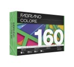Carta Fabriano Colore - A4 - 160 gr - colori forti verde - Fabriano - conf. 250 fogli