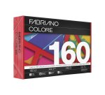 Carta Fabriano Colore - A4 - 160 gr - colori forti rosso - Fabriano - conf. 250 fogli