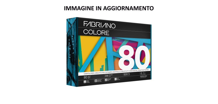 Carta Fabriano Colore - A3 - 160 gr - colori tenui celeste - Fabriano - conf. 125 fogli