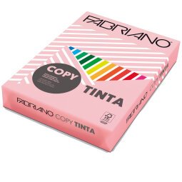 Carta Copy Tinta - A3 - 160 gr - colori tenui rosa - Fabriano - conf. 125 fogli