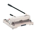 Taglierina a leva alti spessori 3943 - con blocca lama - 26,5 x 45 x 47,5 cm - 370 mm (A3) - 150 fogli - grigio - Titanium