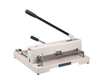 Taglierina a leva alti spessori 3943 - con blocca lama - 26,5 x 45 x 47,5 cm - 370 mm (A3) - 150 fogli - grigio - Titanium