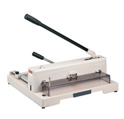 Taglierina a leva alti spessori 3943 - con blocca lama - 26,5 x 45 x 47,5 cm - 370 mm (A3) - 150 fogli - grigio - Titanium