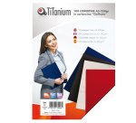 Copertine rilegatura - A3 - 250 gr - cartoncino goffrato - nero - Titanium - scatola 100 pezzi
