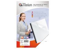 Copertine rilegatura - A3 - 180 micron - PVC - neutro trasparente - Titanium - scatola 100 pezzi