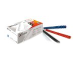 Dorsi spirale - 21 anelli - plastica - 14 mm - rosso - Titanium - scatola 100 pezzi