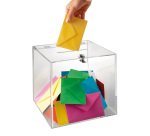 Teca con serratura Mr Acrylic - 25 x 25 x 25 cm - trasparente - Tecnostyl