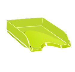 Vaschetta portacorrispondenza CepPro Gloss - 34,8 x 25,7 x 6,6 cm - verde anice - Cep