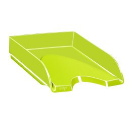 Vaschetta portacorrispondenza CepPro Gloss - 34,8 x 25,7 x 6,6 cm - verde anice - Cep