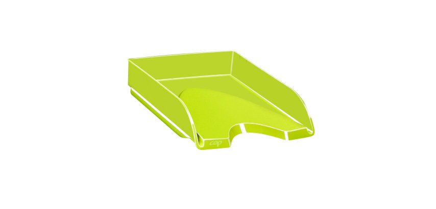 Vaschetta portacorrispondenza CepPro Gloss - 34,8 x 25,7 x 6,6 cm - verde anice - Cep