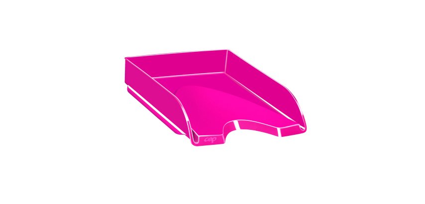 Vaschetta portacorrispondenza CepPro Gloss - 34,8 x 25,7 x 6,6 cm - rosa pepsi - Cep