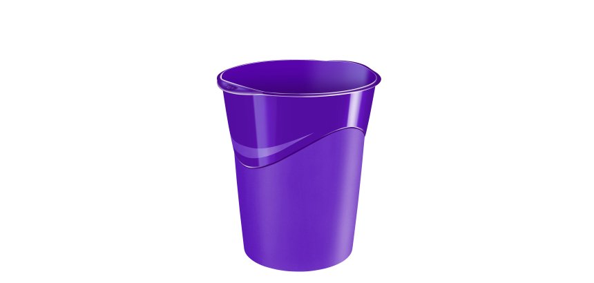 Cestino Gloss - altezza 33,4 cm - diametro 30,5 cm - 14 L - viola - CEP