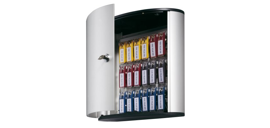 Cassetta portachiavi da parete Key Box - 30,2 x 11,8 x 28 cm - 18 posti - grigio - Durable