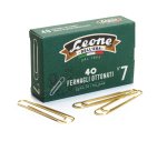 Fermagli ottonati supergiganti - n. 7 - 7,5 cm - oro - Leone - conf. 40 pezzi