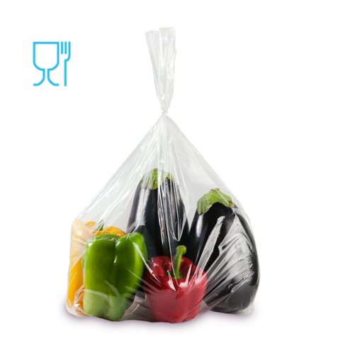 Sacchetti Rex per alimenti - 80 x 150 cm - 50 micron - PE - trasparente - Gandolfi - conf. 25 pezzi