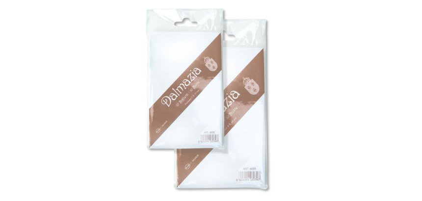 Taschetta 10 biglietti + 10 buste - Dalmazia - 7,5 x 11,2 cm - bianco - Rex Sadoch