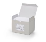 Scatola 100 biglietti + 100 buste - Lutto - bianco - 9 x 14 cm - Rex Sadoch
