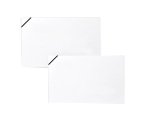 Scatola 100 biglietti + 100 buste - Lutto - bianco - 9 x 14 cm - Rex Sadoch