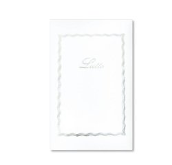 Taschetta 10 biglietti + 10 buste - Lutto - bianco - 90 x 140 mm - 240 gr - Rex Sadoch