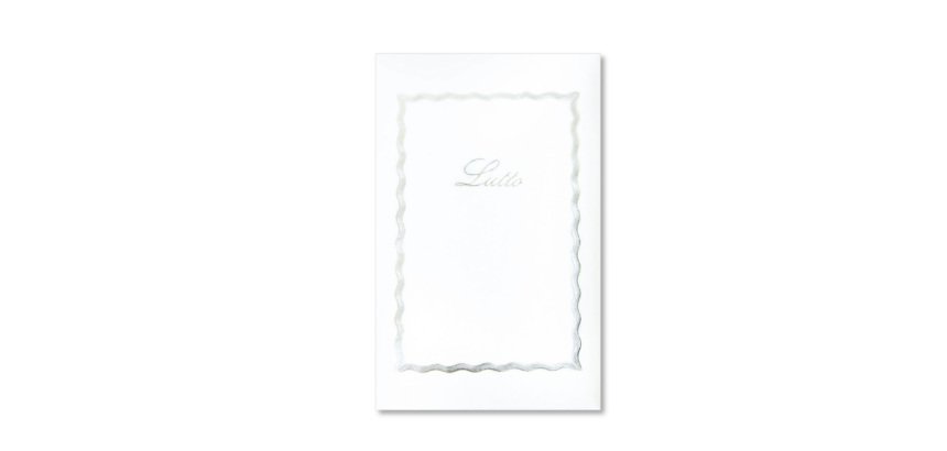 Taschetta 10 biglietti + 10 buste - Lutto - 9 x 14 cm - bianco - Rex Sadoch