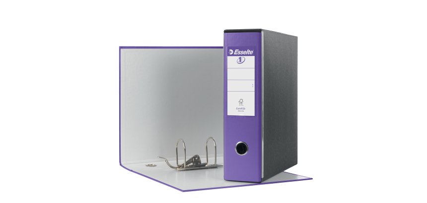 Registratore Eurofile G53 - dorso 8 cm - commerciale 23 x 30 cm - viola - Esselte