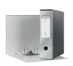 Registratore Eurofile G53 - dorso 8 cm - commerciale 23 x 30 cm - grigio metallizzato - Esselte