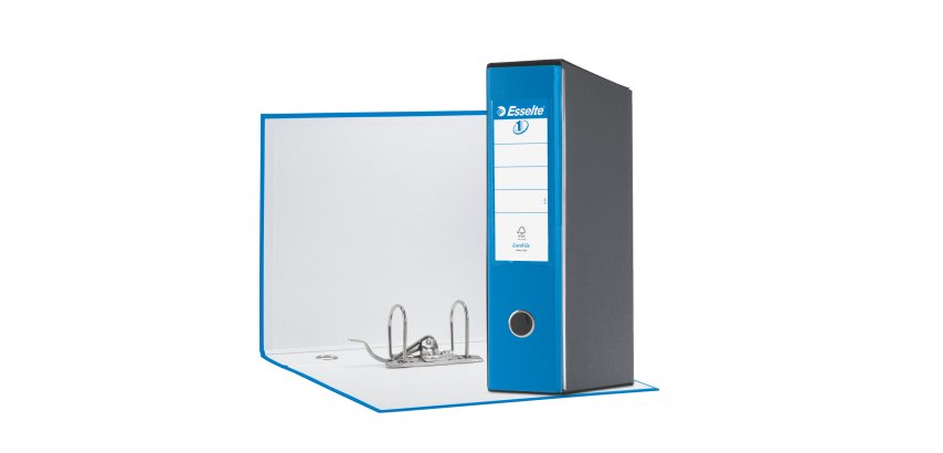 Registratore Eurofile G55 - dorso 8 cm - protocollo 23 x 33 cm - blu vivida - Esselte
