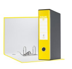 Registratore Eurofile G55 - dorso 8 cm - protocollo 23 x 33 cm - giallo vivida - Esselte