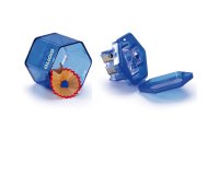Temperamatite con contenitore - 3 fori - con serbatoio - colori assortiti - Giotto