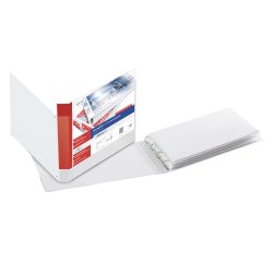 Raccoglitore personalizzabile Stelvio TI - 4 anelli a D 25 mm - 42x30 cm (album) - bianco - Sei Rota