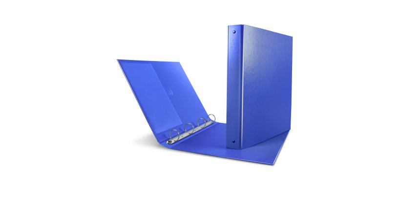 Raccoglitore Nettuno - 22 x 30 cm - 4 anelli a D 40 mm - dorso 5,5 cm - blu - Sei Rota