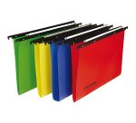 Cartella sospesa Cartesio PP - cassetto - PPL - interasse 39,5 cm - fondo V - 37 x 25 cm - colori assortiti - Bertesi