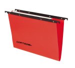 Cartella sospesa Cartesio PP - cassetto - PPL - interasse 39,5 cm - fondo V - 37 x 25 cm - colori assortiti - Bertesi