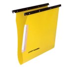 Cartella sospesa Cartesio PP - armadio - PPL - interasse 33 cm - fondo V - 32,6 x 28 cm - colori assortiti - Bertesi